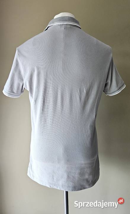 Emporio Armani koszulka polo rozmiar slim fit XL szary/srebrny
