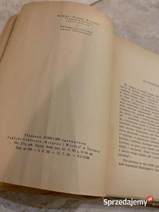 Historia trzynastu Balzac książka z 1950 r