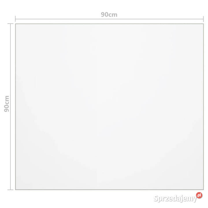Mata ochronna na stół przezroczysta 90x90 2 mm