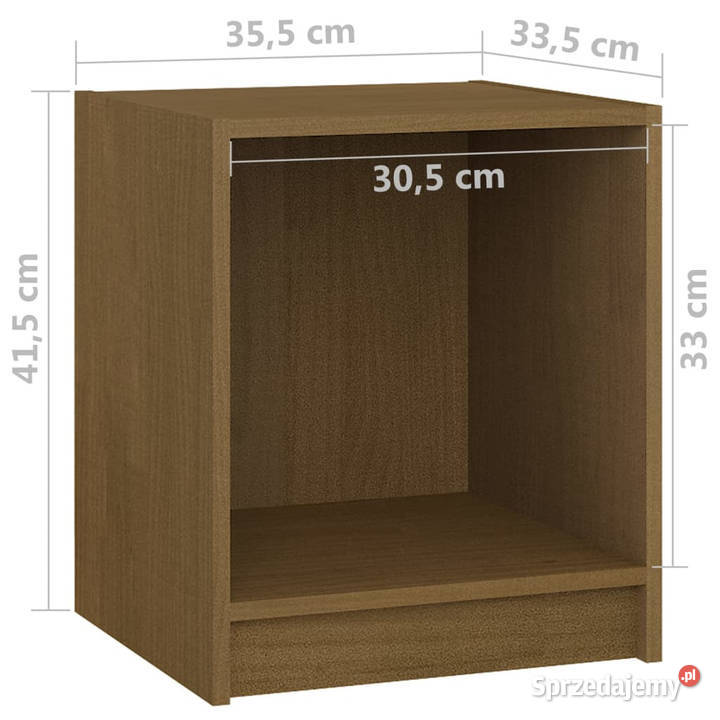 Szafka nocna miodowy brąz 355x335x415 drewno sprzedam