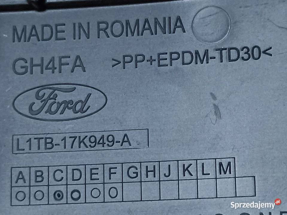 FORD PUMA 20 ZAŚLEPKA WZMOCNIENIA PRZÓD Pleszew