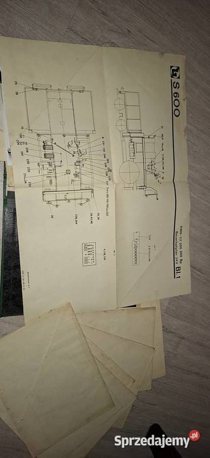 S600 Dokumentacja serwisowa VEB Baumaschinen Antykwariat