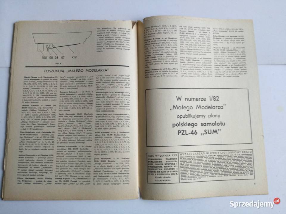 Mały Modelarz 121981 Współczesny Okręt Rakietowy Dąbrowa Górnicza sprzedam