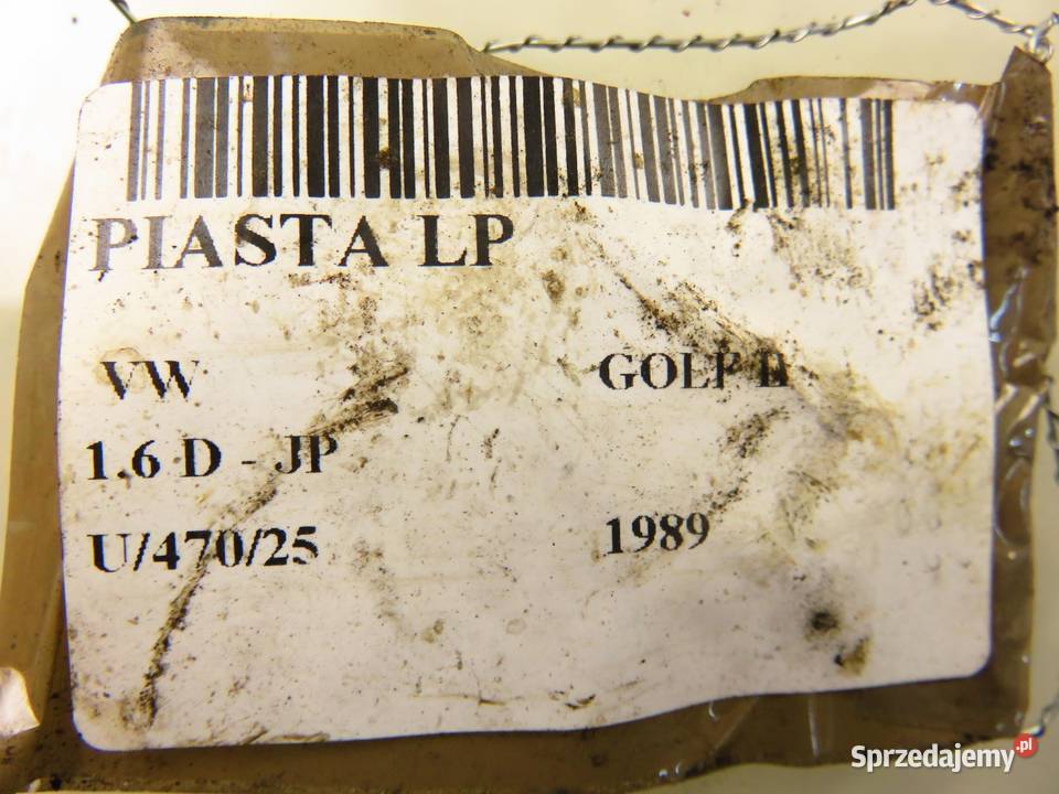 ZWROTNICA PIASTA PRZEDNIA LEWA VW GOLF II 16 D Piasty i łożyska kół