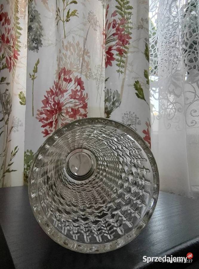 Wazon Sklo Union Candle Wax szkło boho z lat 60 Antyki, Sztuka, Kolekcje Przeczów