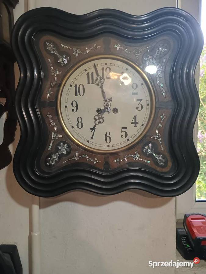 Francuski zegar bawole oko Łąka