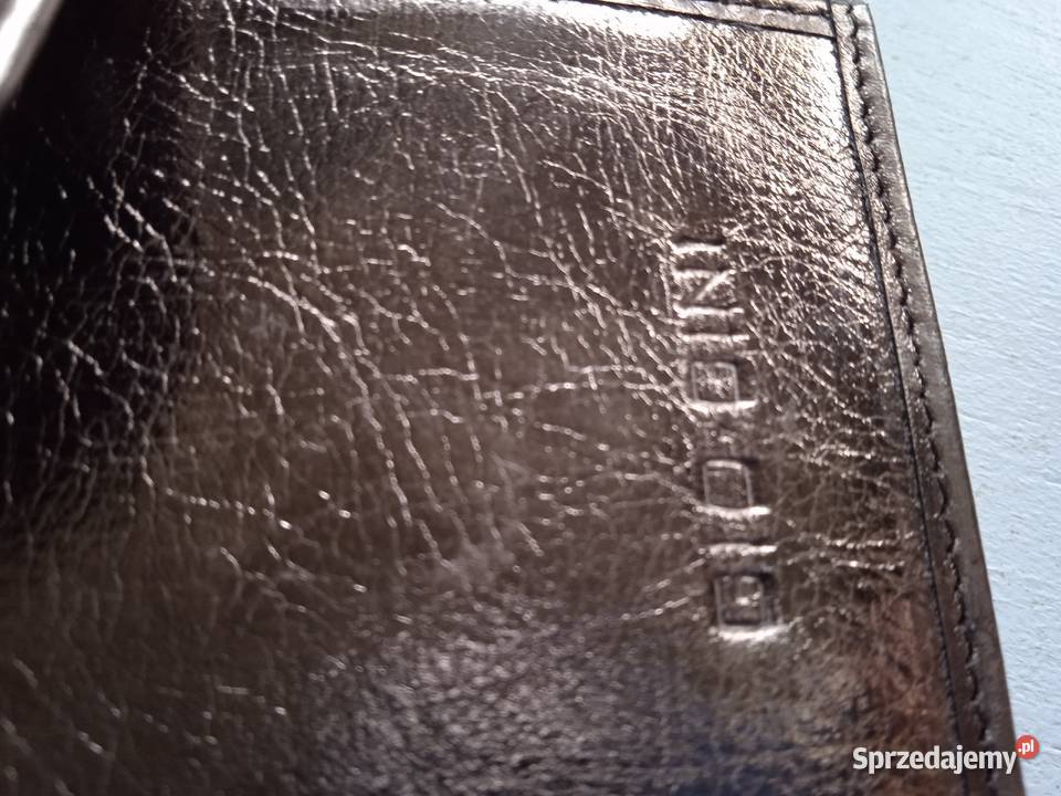 MARKOWY DAMSKI PORTFEL SKÓRZANY STARE ZŁOTO Piła