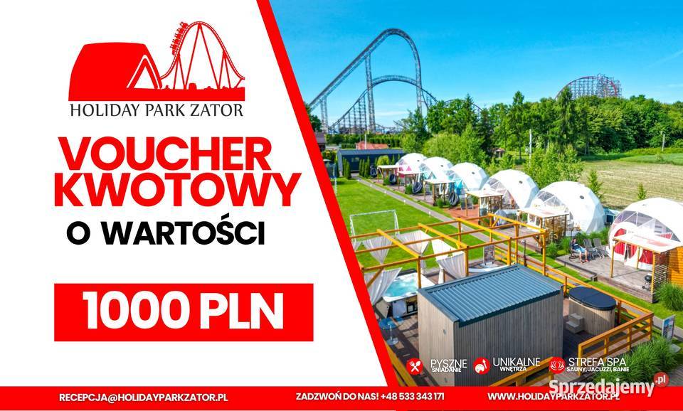 Voucher kwotowy 1000 na pobyt w Holiday Park Pozostałe usługi Zator