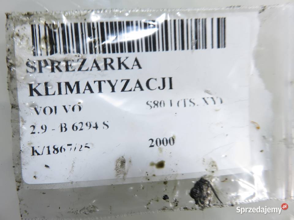 KOMPRESOR KLIMATYZACJI VOLVO S80 I 29 8708581 małopolskie