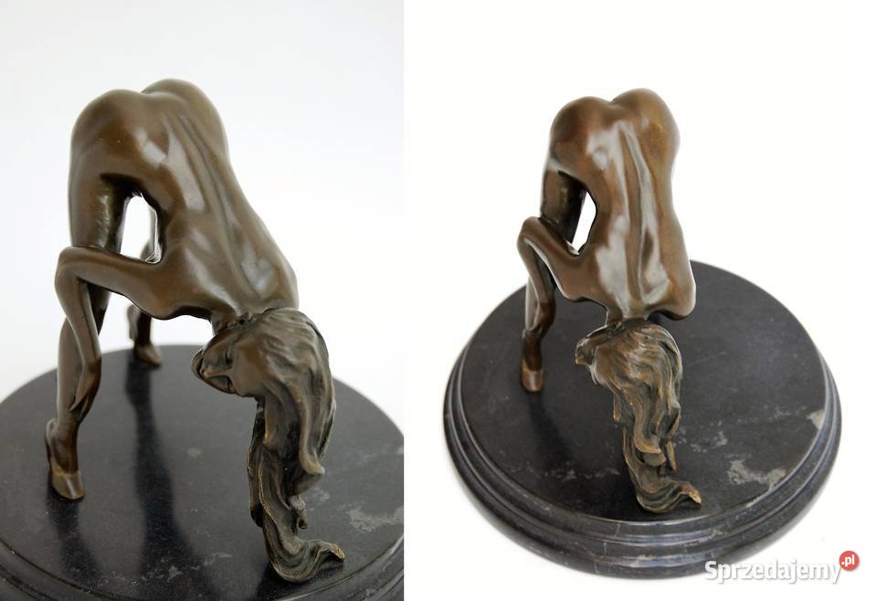 Naga kobieta akt erotyk rzeźba brąz Mavchi Figurki i rzeźby