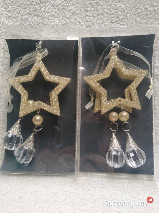 Dekoracyjne zawieszki gwiazdki na choinkę Nowa Karczma