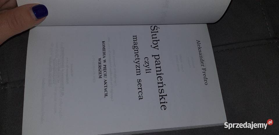 Śluby panieńskie Aleksander Fredro Pozostałe Legionowo sprzedam