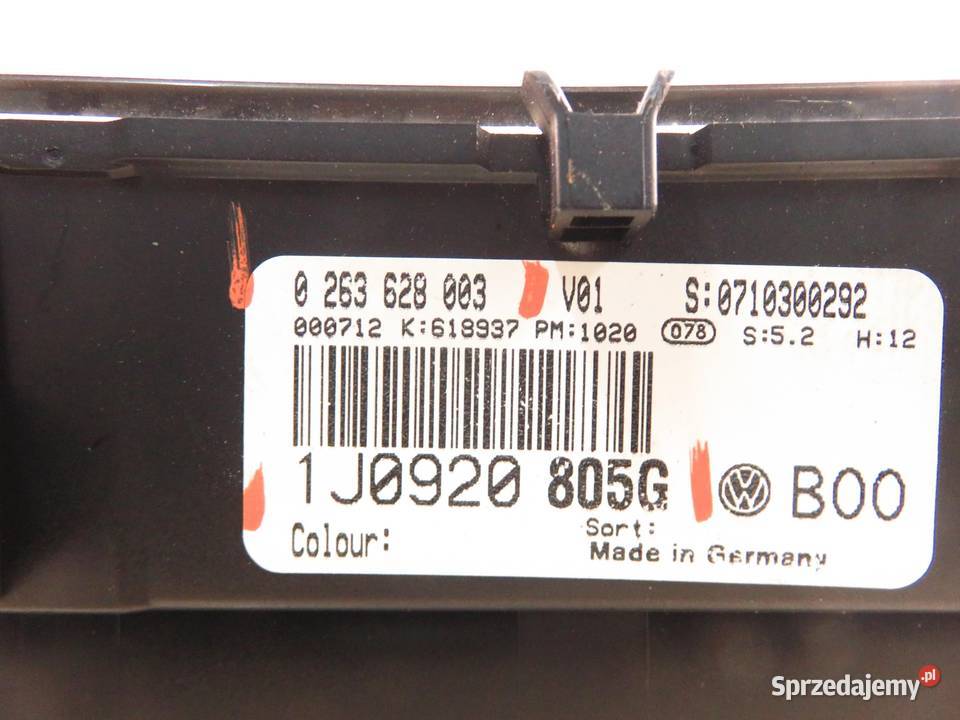 LICZNIK VW GOLF IV 19 TDI 1J0920805G 0263628003 osobowe Liczniki i zegary małopolskie