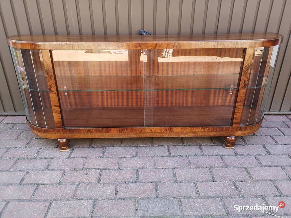 Komoda ARTDECO Orzech Niska RTV 158 Stara Antyk Swarzędz
