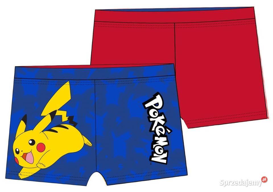 Kąpielówki Dziecięce Bokserki Pokemony Pikachu czerwony małopolskie