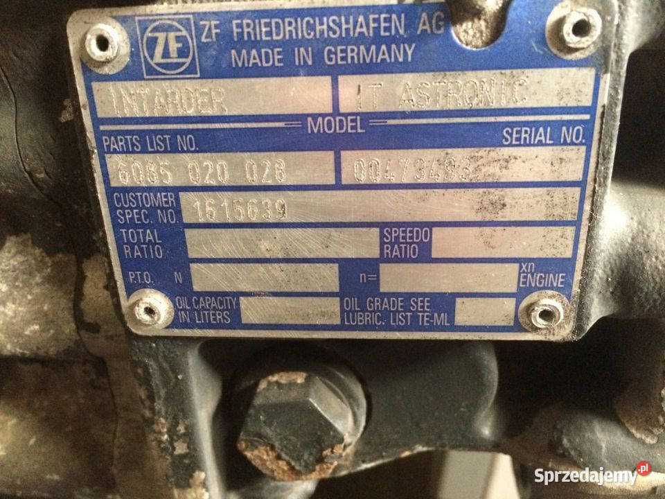 Intarder ASTRONIC ZF 6085020028 1615639 MAN DAF Maszewo