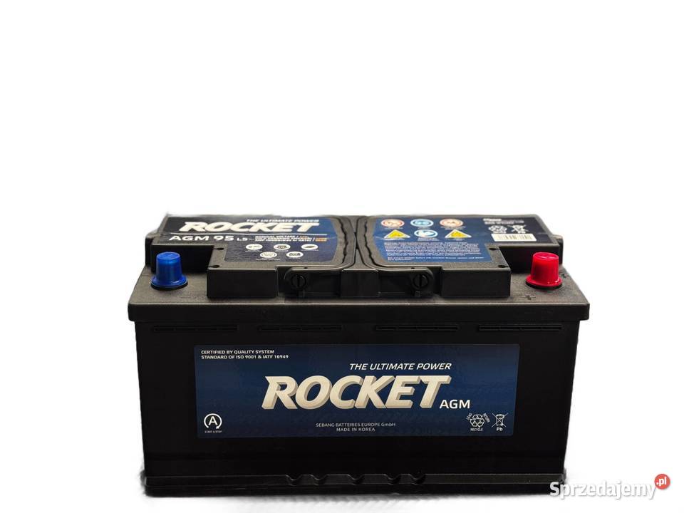 Akumulator ROCKET AGM 12V 95Ah 850A P Akumulatory Motoryzacja Jelcz-Laskowice