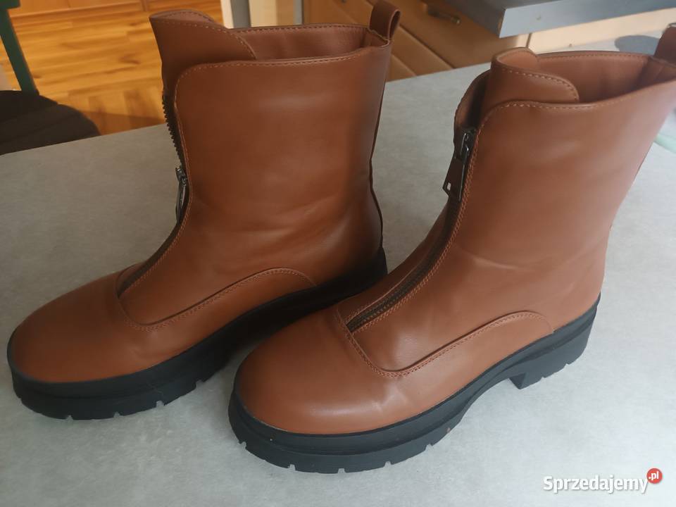 Botki Damskie Vices Nowe Jasny Brąz 26cm Obuwie Opole