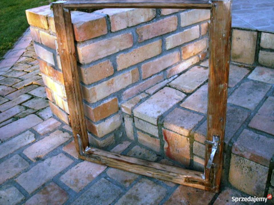 Stare okno rama okienna retro loft lustro Ełk