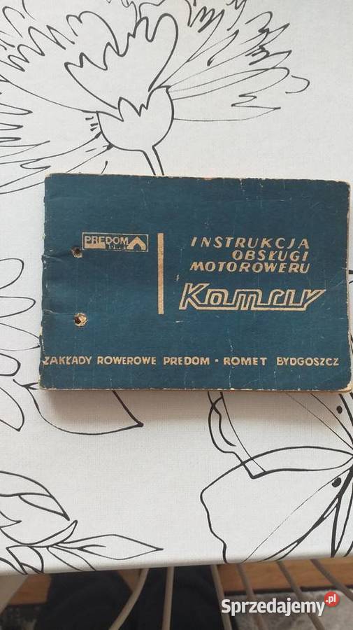 Książeczki obsługi MOTOROWERY KOMAR SPRZEDAM Bełchatów sprzedam