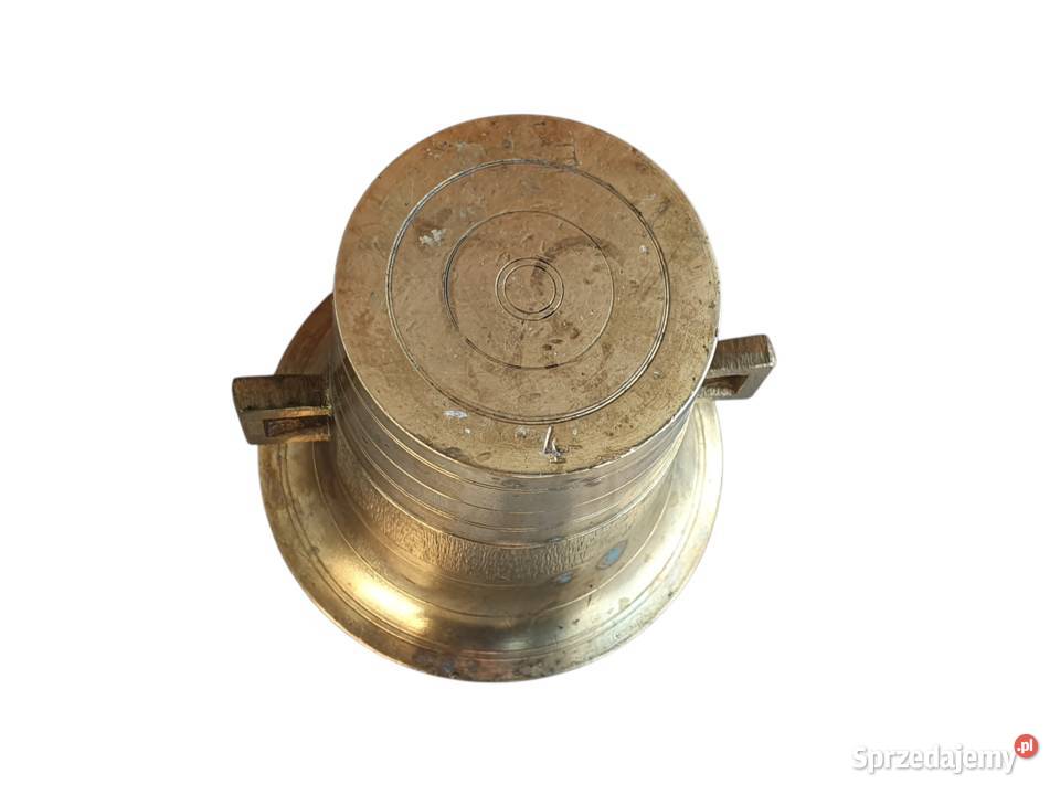 Stary mosiężny moździerz kuchenny sygnowany lata Cieszyn sprzedam