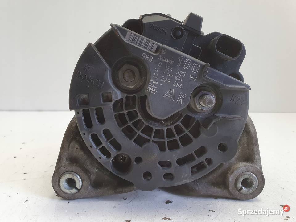 ALTERNATOR Opel Zafira B 16 16V bosch 100A Układ elektryczny silnika lubelskie Chełm sprzedam