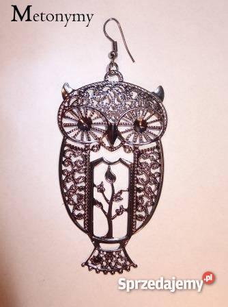 Srebrne kolczyki sowy Jaworzno sprzedam