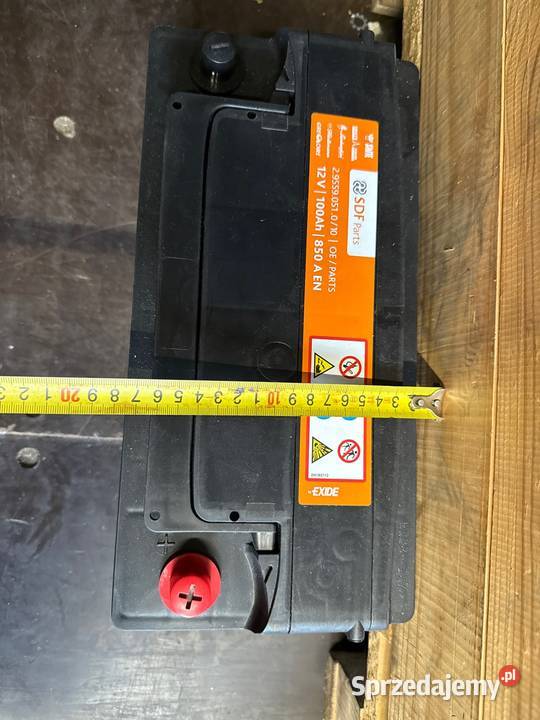 Akumulator do ciągnika DeutzFahr SDF Parts Elektryka i zapłon lubelskie Rudnik Szlachecki sprzedam