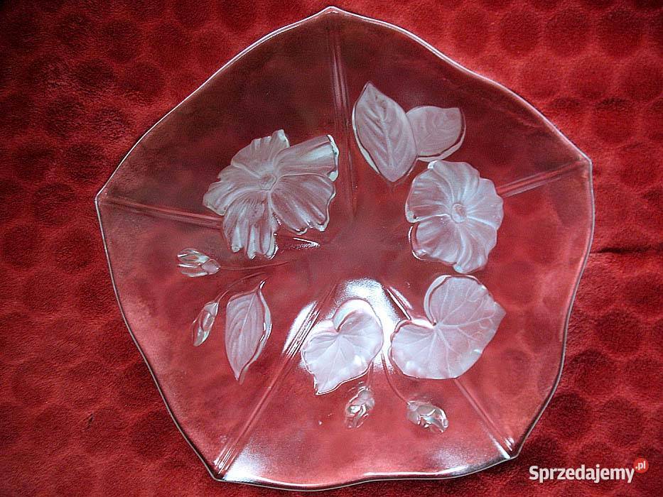 Patera szklana misa na owoce średnica 33 Walther Siedlce