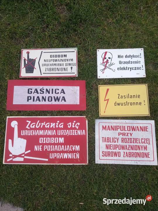 Tablice BHP zestaw 43 Pozostałe Konstantynów Łódzki