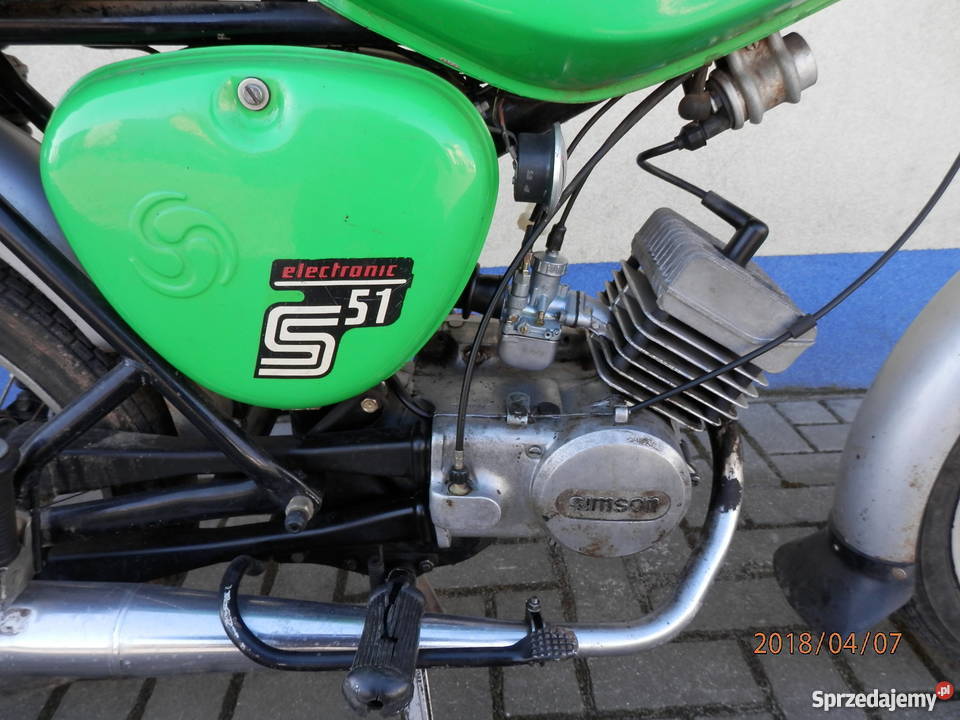 Motorower Simson S51 zielony Zamość