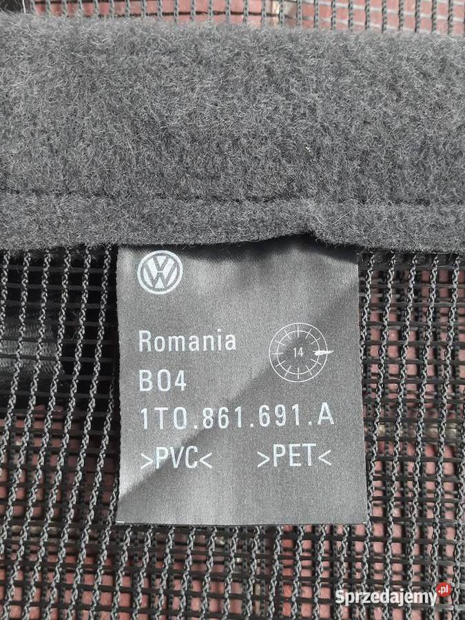VW TOURAN I ROLETA BAGAŻNIKA SIATKA 1T0861691A mazowieckie Podkowa Leśna