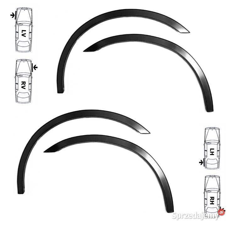 DACIA LOGAN nakładki na błotnik kpl 4 sierpy wielkopolskie Ostrów Wielkopolski