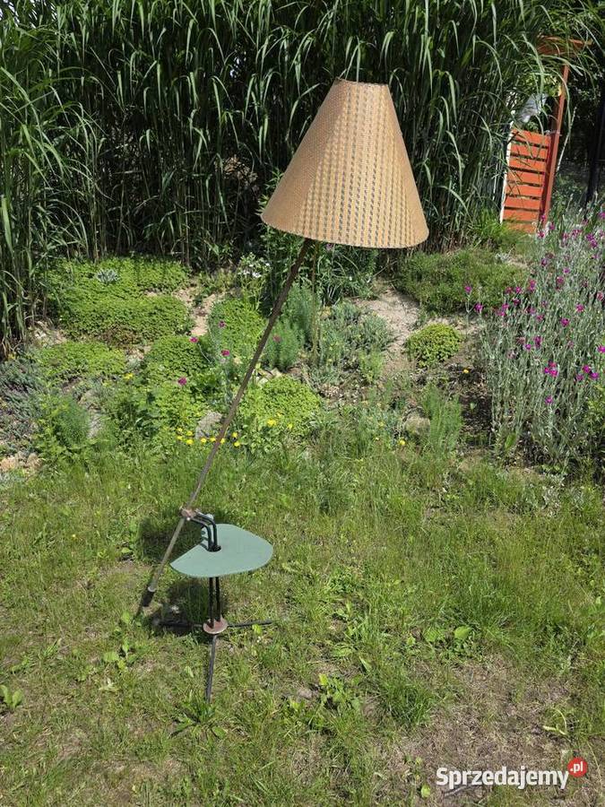 Lampa podłogowa prl lata 60zootechnika Myślenice