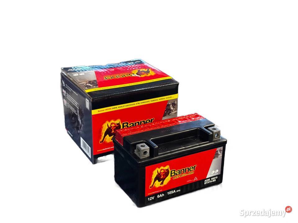 Akumulator BANNER 12V 6Ah 105A L YTX7ABS 50615 Jelcz-Laskowice