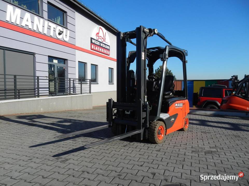 Elektryczny wózek widłowy Linde E16P02 Triplex Mogilany
