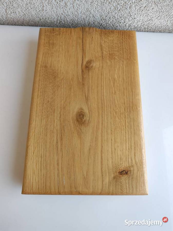 Podstawa dębowa o wymiarach 275 x 175 x 40 mm Olecko sprzedam