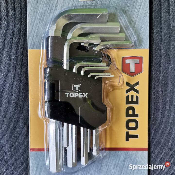 Komplet kluczy sześciokątnych Topex Ząbki