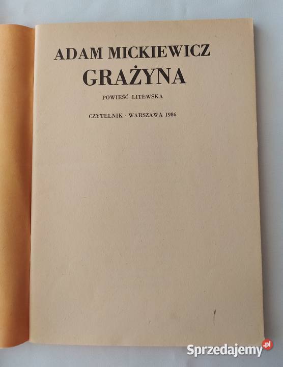 GRAŻYNA Adam Mickiewicz Hajnówka