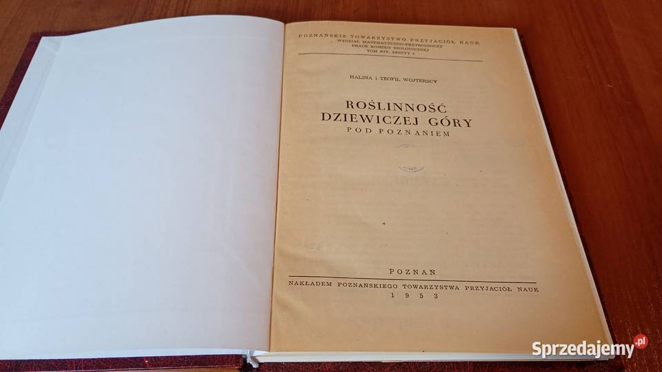 Roślinność Dziewiczej Góry pod Poznaniem Halina twarda Gdańsk sprzedam
