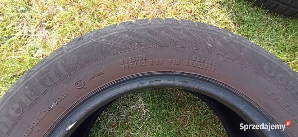 Opony letnie Continental 91H 195x65x15 2012r Kąkolewnica sprzedam