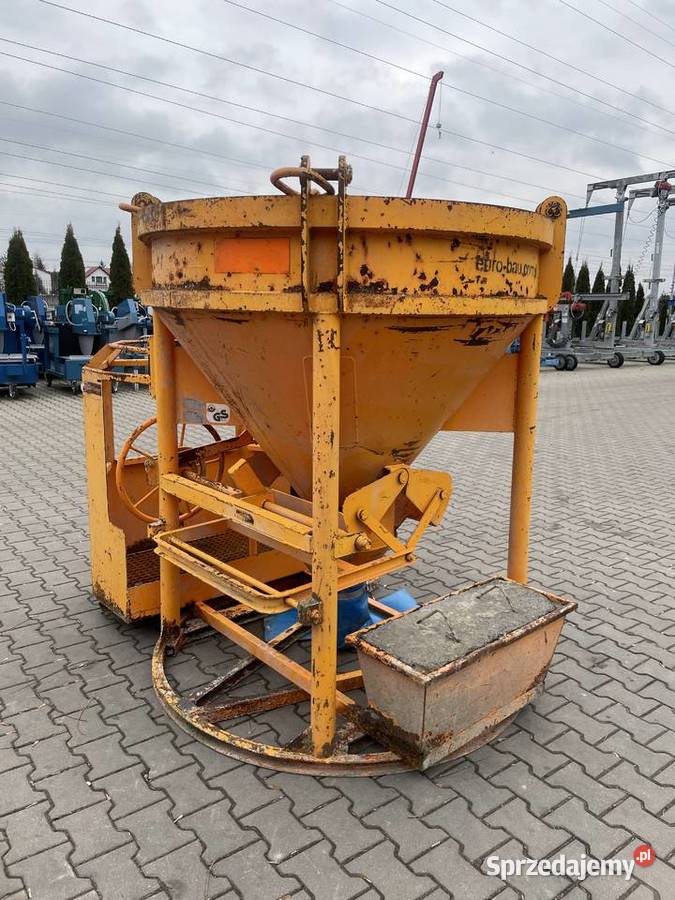 Pojemnik dźwigowy z podestem zbiornik do betonu