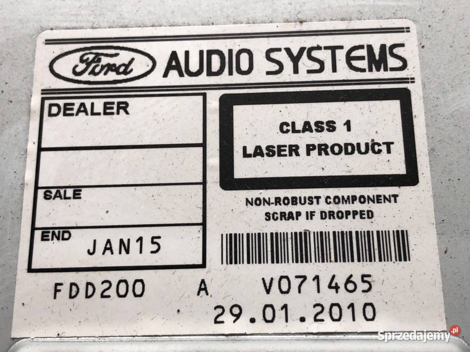 RADIO FORD FOCUS II 7M5T18C815BC 0412 ODTWARZACZ