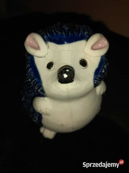 Figurka Jeża Kobalt Ceramika Porcelana i szkło Gdańsk sprzedam