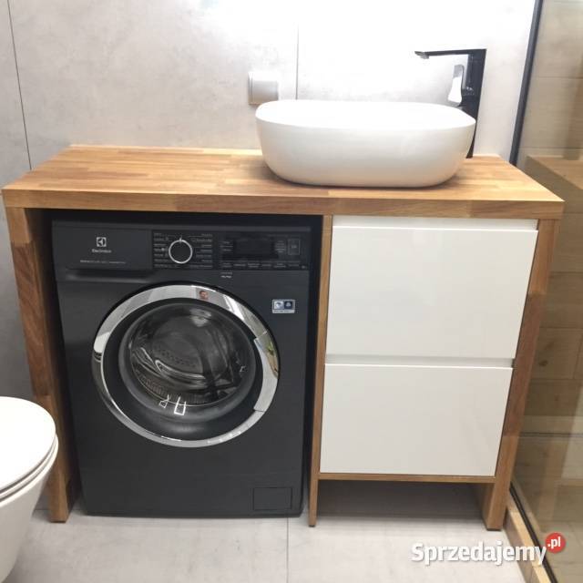 Szafka pod umywalkę z zabudową pralki - szer. 120 cm