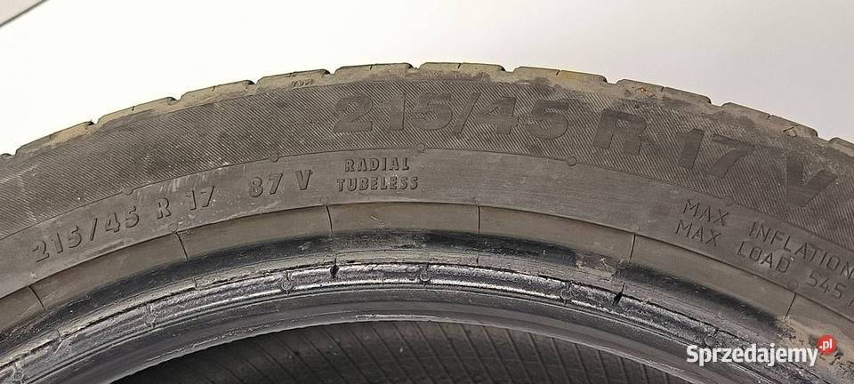 OPONA 21545 r17 CONTINENTAL LATO OPEL CORSA D osobowe sprzedam