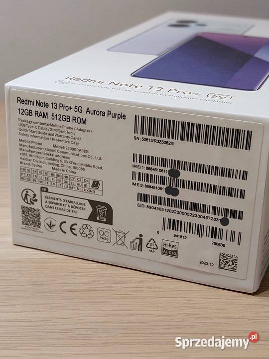 Xiaomi Redmi Note 13 Pro Plus 5G 512GB mazowieckie Warszawa