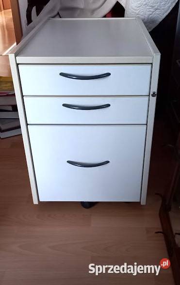 Kontenerek IKEA EFFEKTIV pod biurko biały 3 66cm Dąbrówka