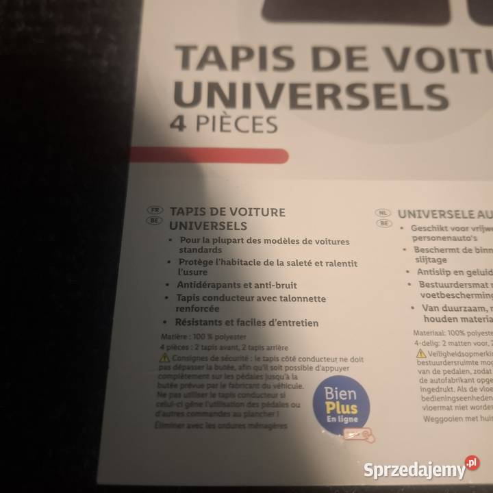 UNIWERSALNE DYWANIKI SAMOCHODOWE 4 SZTUKI dolnośląskie Bolesławiec sprzedam