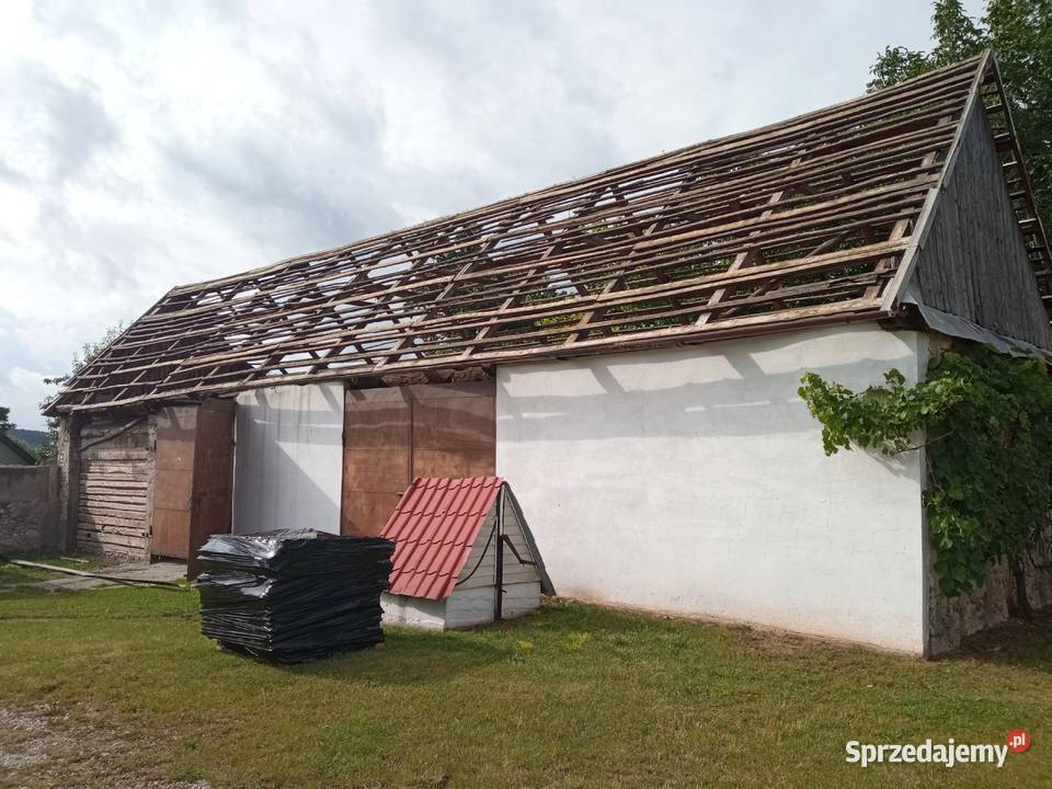 Stodoła do rozbiórki stare deski belki Kowala